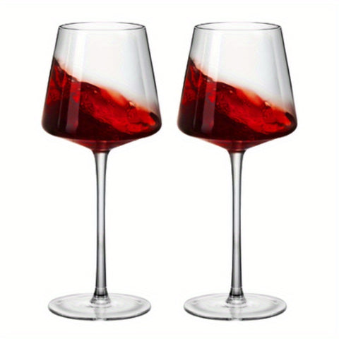 1pc Handcrafted Crystal Burgundy Wine Glass