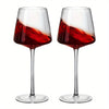 Image of 1pc Handcrafted Crystal Burgundy Wine Glass