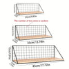 Image of 1pc Metal Storage Rack Minimalist Wall Mounted Storage Rack For Home