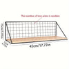 Image of 1pc Metal Storage Rack Minimalist Wall Mounted Storage Rack For Home