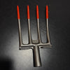 Image of 1pc Heavy-Duty Manganese Steel Garden Fork