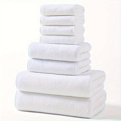 Ultra-Soft 8pcs Polyester Towel Set