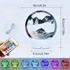 Image of Moving Sand Art Picture 360° Rotating Hourglass Decoration