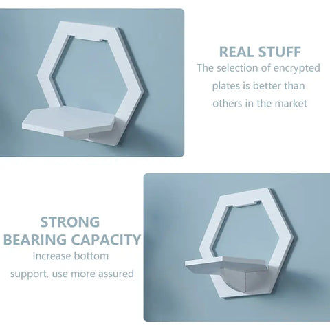 3pcs Hexagon Wall Shelf