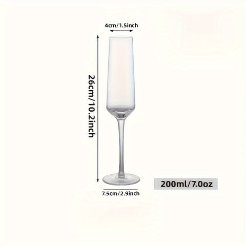 2/4pcs Luxury Crystal Champagne Glasses