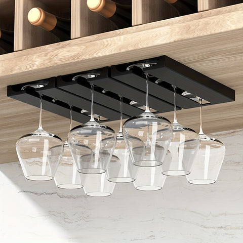 Easy-Install Wall-Mounted Wine Glass Holder