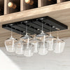 Image of Easy-Install Wall-Mounted Wine Glass Holder