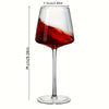 Image of 1pc Handcrafted Crystal Burgundy Wine Glass