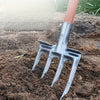 Image of 1pc Heavy-Duty Manganese Steel Garden Fork