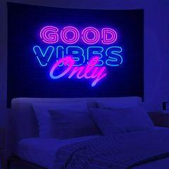 Colorful Fluorescent Tapestry for Living Room