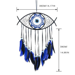 1pc Dream Catchers Handmade Evil Eye Feather Wall Hanging