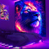 Image of Lion Animal Fluorescent Tapestry