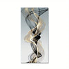 Image of Nordic Abstract Ribbon Canvas Painting