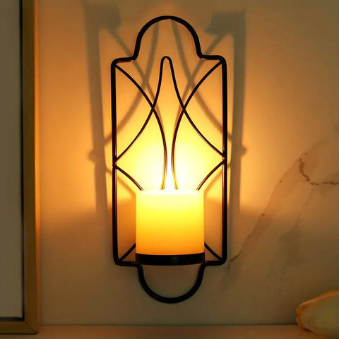 Iron Wall Decor Candle Holder