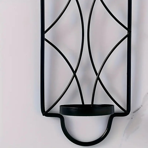 Iron Wall Decor Candle Holder