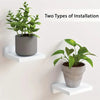 Image of 4pcs White Small Floating Shelves