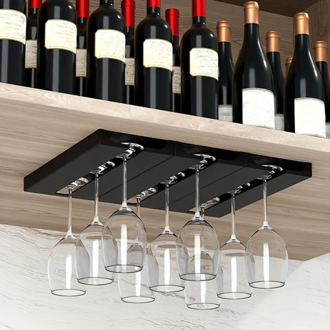 Easy-Install Wall-Mounted Wine Glass Holder