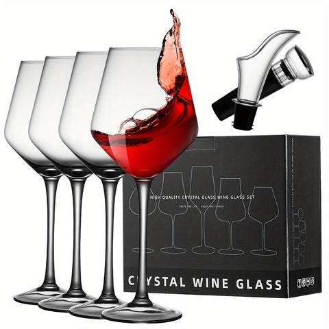 Elegant 4pcs Wine Glass Set