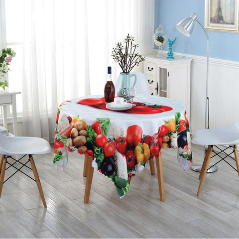 Round Tablecloths Fresh Vegetable - Gidli