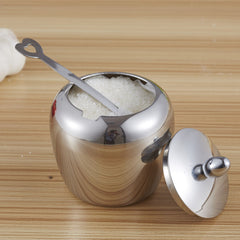 Stainless Steel Apple-shape Sugar Bowl - Gidli