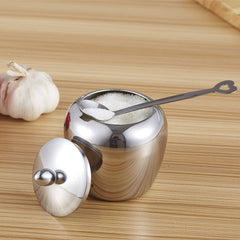 Stainless Steel Apple-shape Sugar Bowl