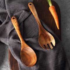 Wooden Fork Scoop Dinnerware Set - Gidli