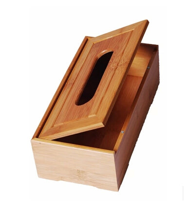 Rustic bamboo tissue box cover - Gidli