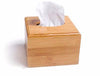 Image of Modern Style Bamboo Square Tissue Box - Gidli
