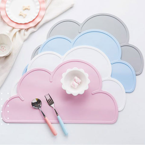 Baby Kids Cloud Shaped Plate Mat - Gidli