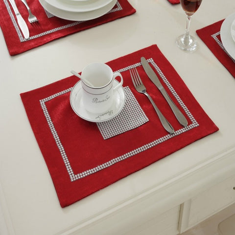 Diamante Table Runner Napkin Pillowcase - Gidli