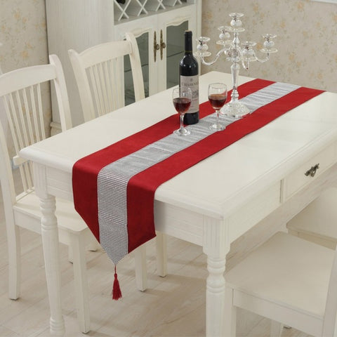 Diamante Table Runner Napkin Pillowcase - Gidli