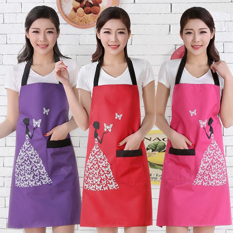 Butterfly pattern bib aprons - Gidli