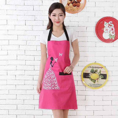 Butterfly pattern bib aprons - Gidli