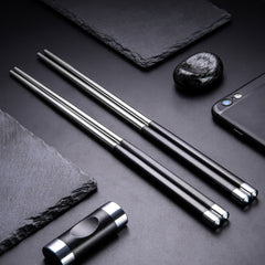 Stainless Steel Reusable Travel Chop sticks - Gidli