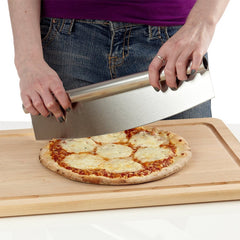 12 Inch Pizza Cutter Sharp Rocker Blade - Gidli