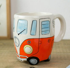 Cartoon Double Decker Bus Mugs - Gidli